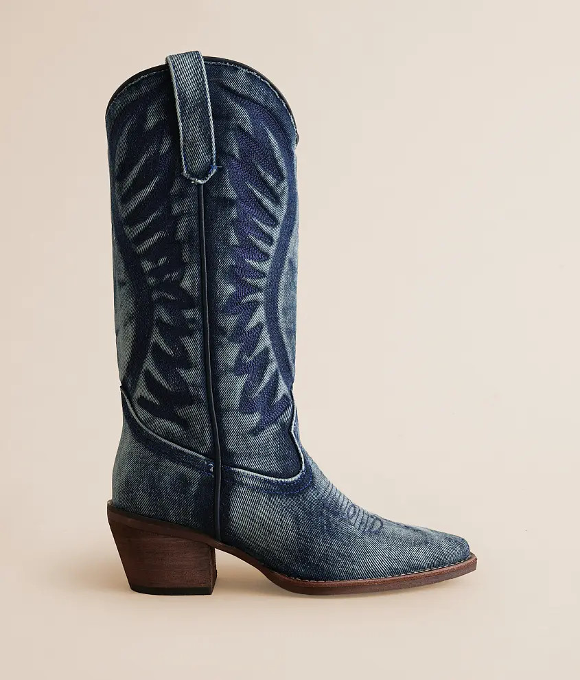 Albany Denim Western Boot | Buckle
