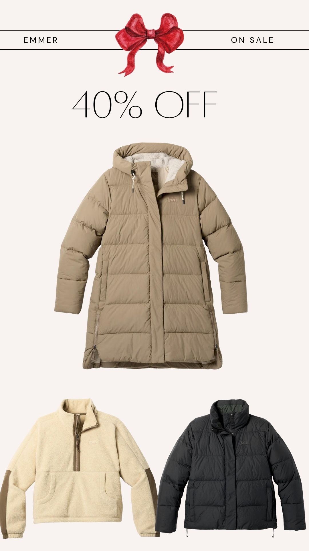 40% off fleece and down jackets 

 #LTKGiftGuide #LTKHoliday #LTKSaleAlert