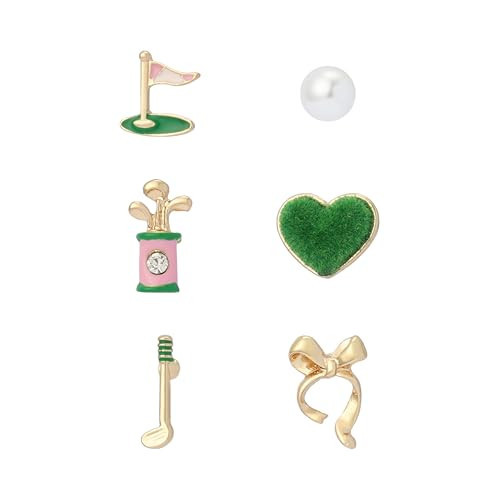 Betsey Johnson Jewelry Women's Golf 6-Single Stud Earring Set | Amazon (US)