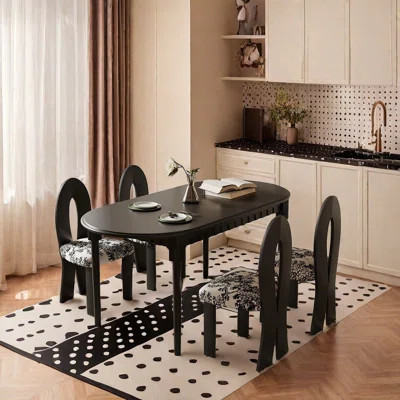 French retro solid wood dining table sets. | Wayfair North America