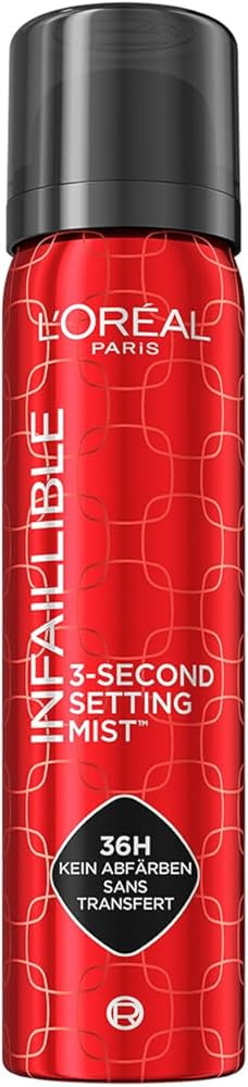 L'Oréal Paris Setting Spray zum Fixieren von Make up, Transferfest in 3 Sekunden, Fixier-Spray f... | Amazon (DE)