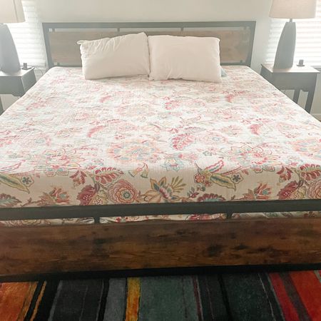 King size bed is also part of the Wayfair sale! Currently 12% off. This is in our master bedroom, and we love it. Area rug on sale at Overstock!

Bed frame, sale, discount, master bedroom

#LTKhome #LTKSale #LTKsalealert