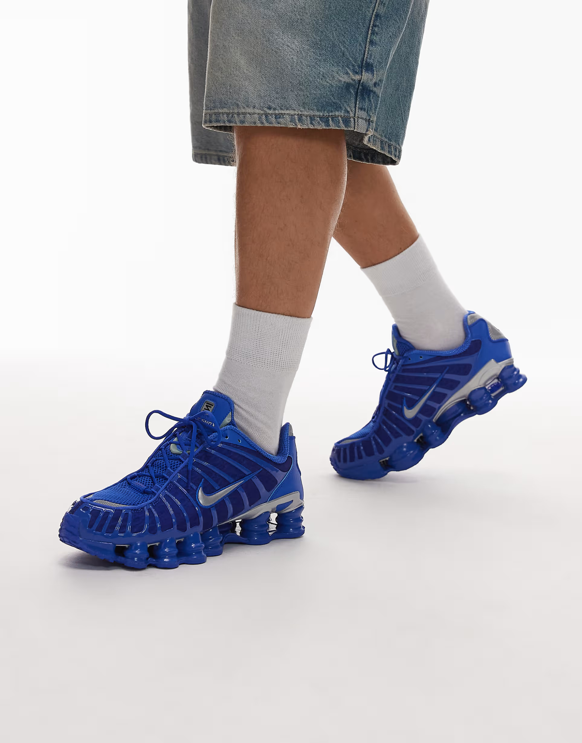 Nike Shox TL sneakers in blue | ASOS (Global)