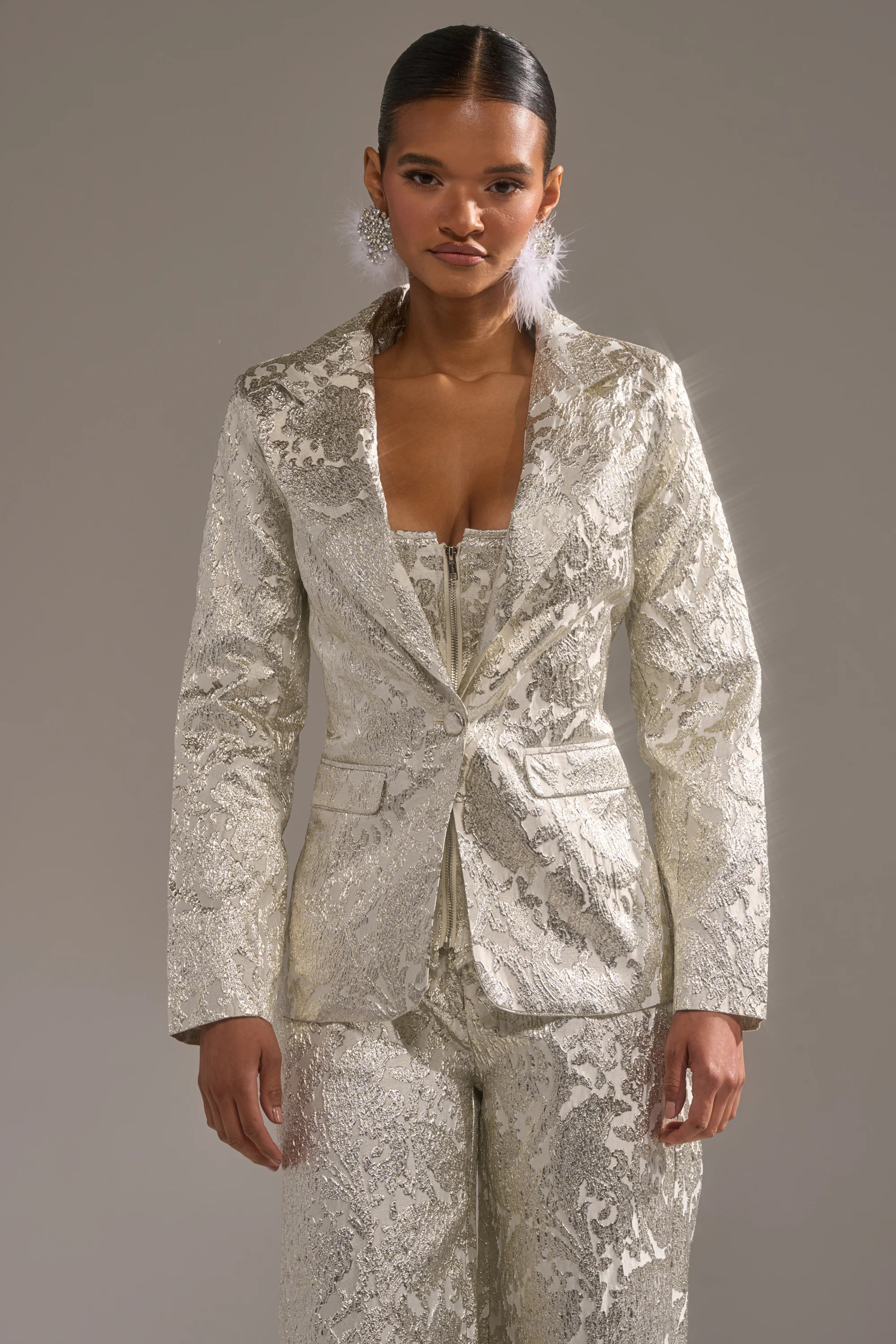 COCO BROCADE BLAZER | AKIRA