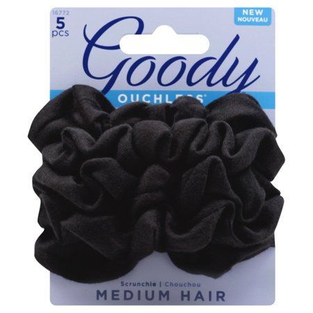 Goody Ouchless Black Scrunchies, 5 Count | Walmart (US)