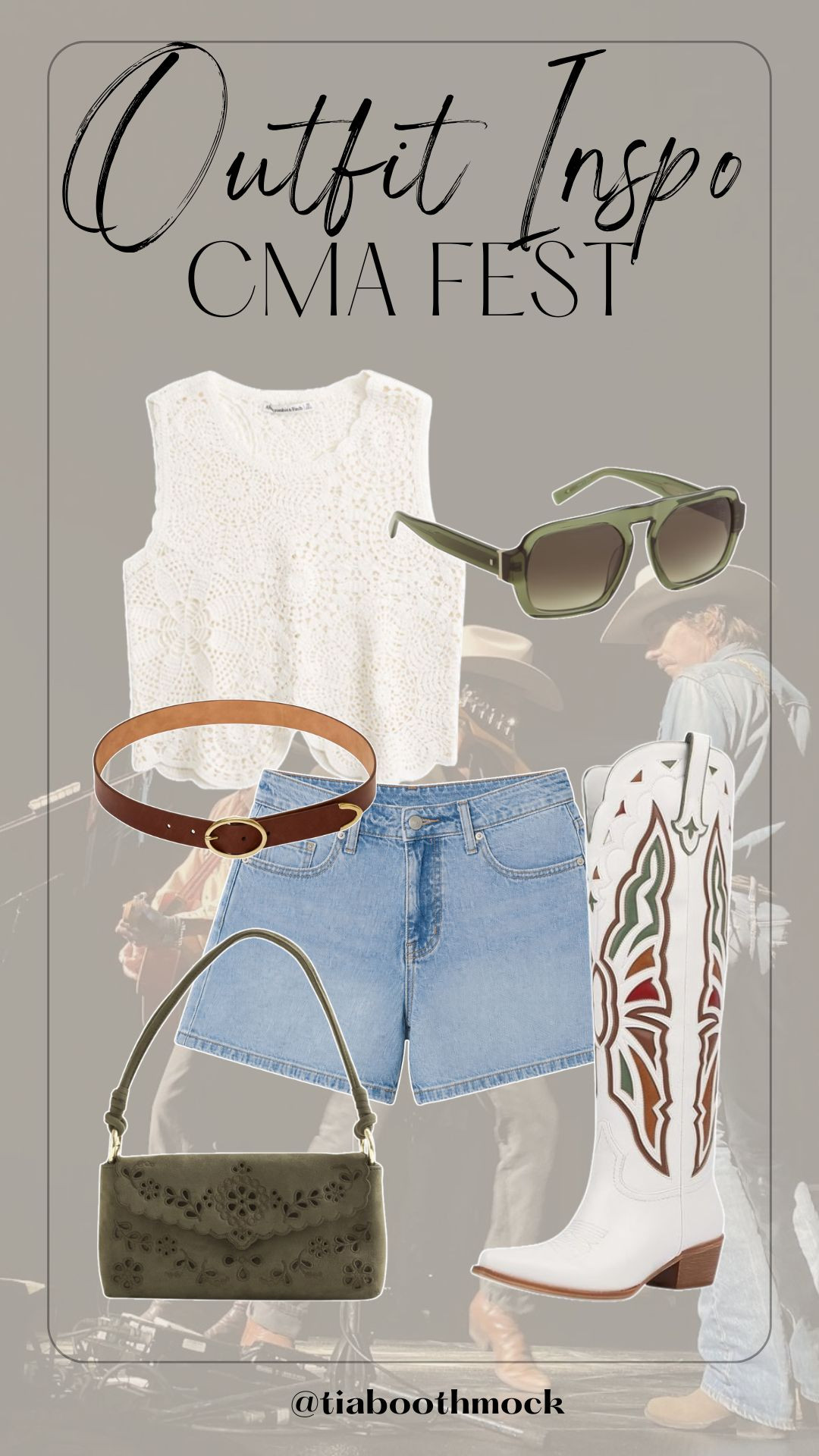 Simple, classic and perfect for CMA Fest! These white boots from Amazon are the star of the outfit✨

#LTKootd #LTKSeasonal