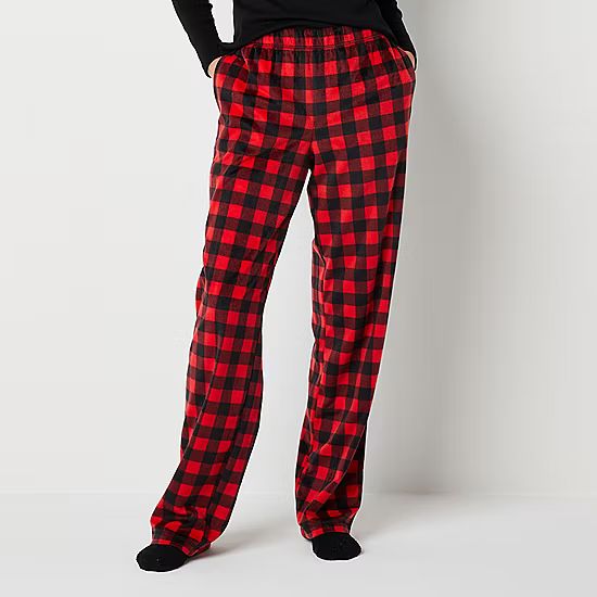 Sleep Chic Womens Tall Pajama Fleece Pants With Socks | JCPenney