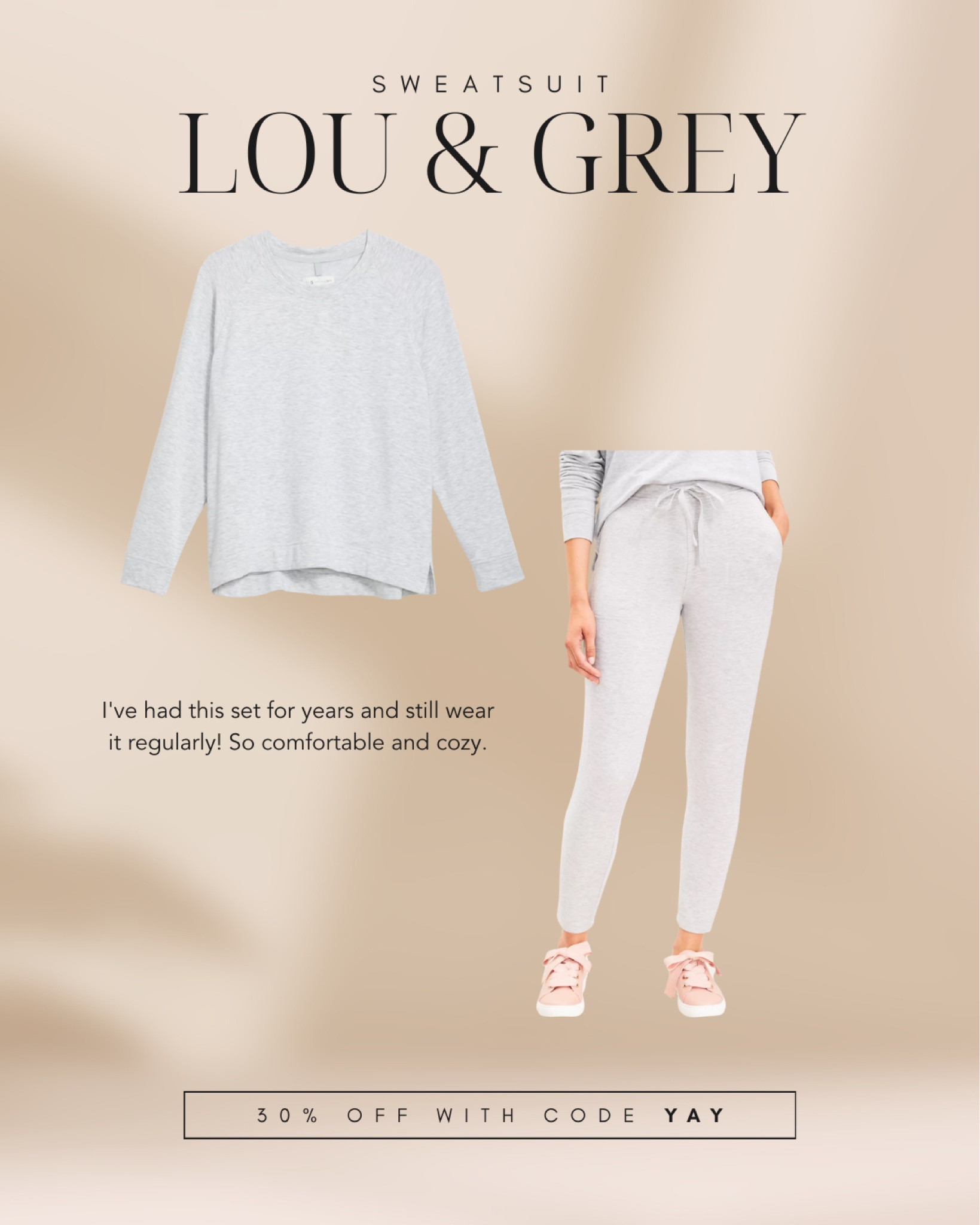Super soft & comfy sweat set - 30% off with code YAY. Fits true to size 

#LTKsalealert #LTKunder100