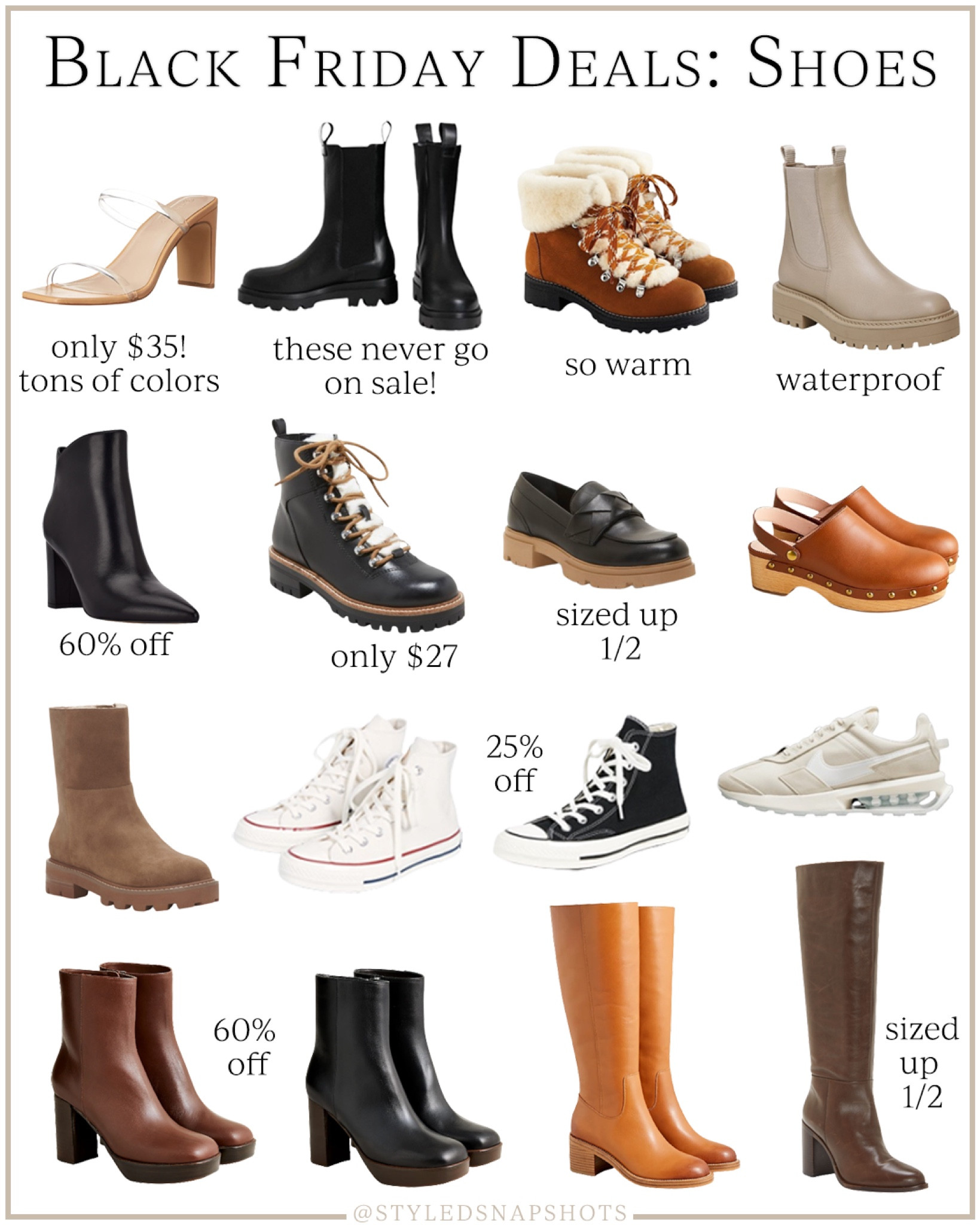 Black Friday Deals : shoes on sale 

#LTKCyberweek #LTKshoecrush #LTKunder100