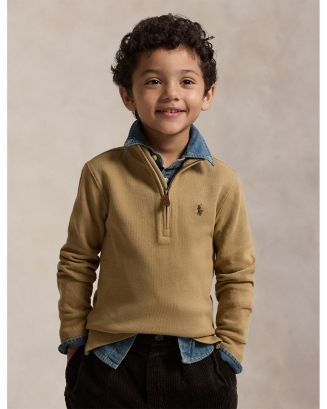 Boys' Estate Rib Quarter Zip Pullover - Big Kid, Little Kid | Bloomingdale's (US)