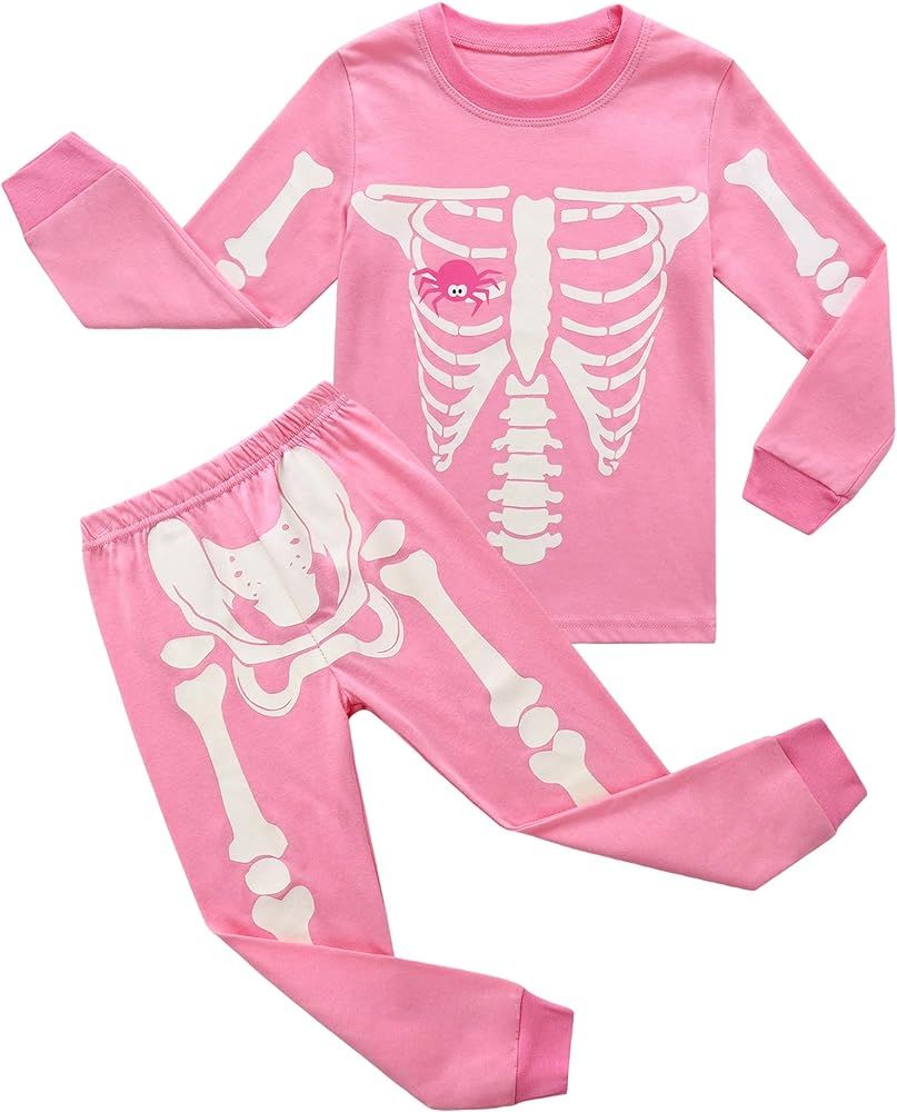 RKOIAN Little Girls' Long Sleeve Pajamas Sets Toddler 100% Cotton Pjs Kids Sleepwears | Amazon (US)