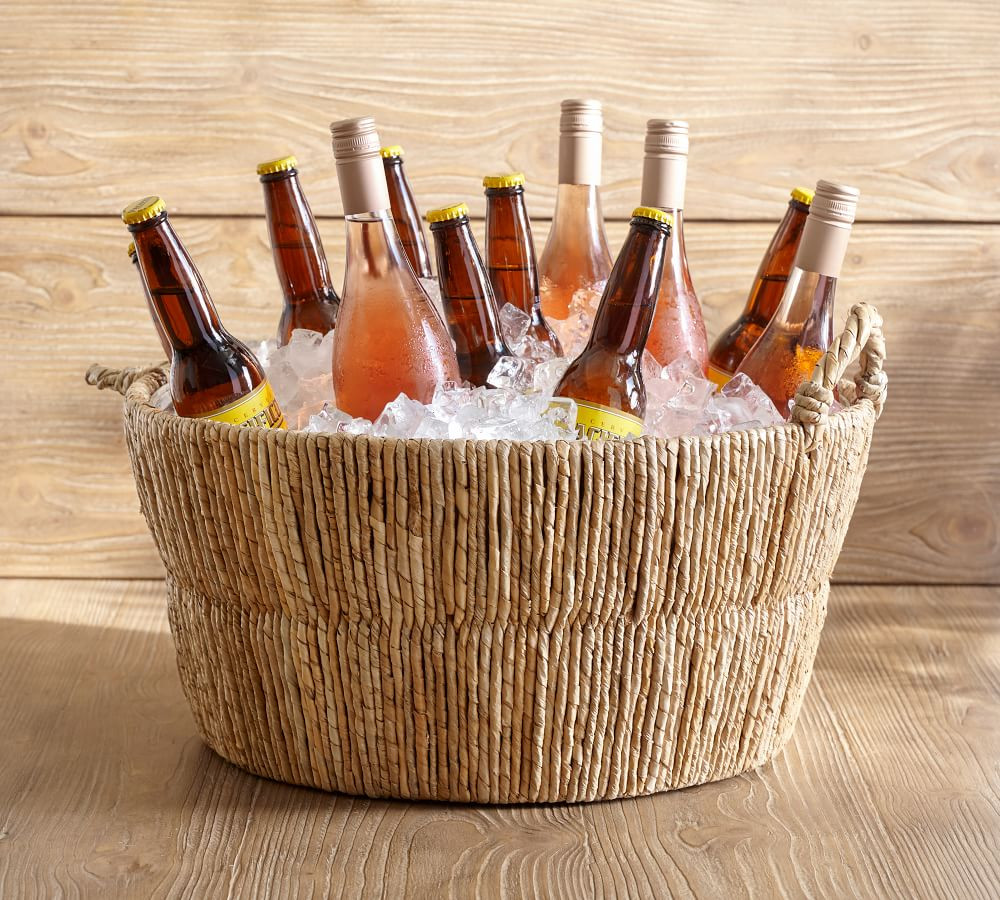 Malibu Handwoven Seagrass Party Bucket | Pottery Barn (US)
