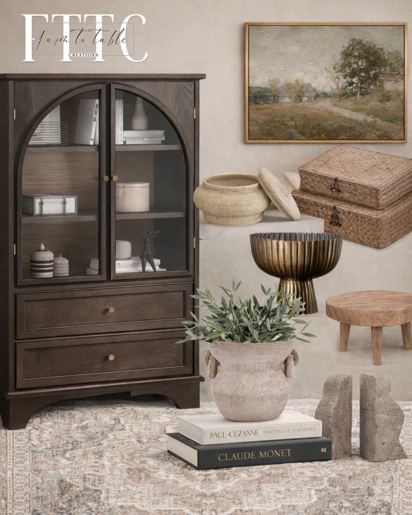 Amazon Home Finds for a Cozy Neutral Home

Follow @farmtotablecreations on Instagram for daily home decor finds & styling inspiration.

These Amazon pieces are such timeless staples for a warm, collected look — the dark arched cabinet makes the perfect statement, and I love layering in vintage-inspired artwork, woven storage boxes, and neutral stoneware for added texture. Finished it off with sculptural vases, an olive plant, a petite wood stool, and the prettiest muted rug to ground the whole space.

#amazonhome #homefinds #livingroomdecor #cabinetstyle #neutraldecor #rug #vases #homedecorfinds #amazonmusthaves #storageideas

#LTKHome #LTKSaleAlert

#LTKSaleAlert #LTKHome