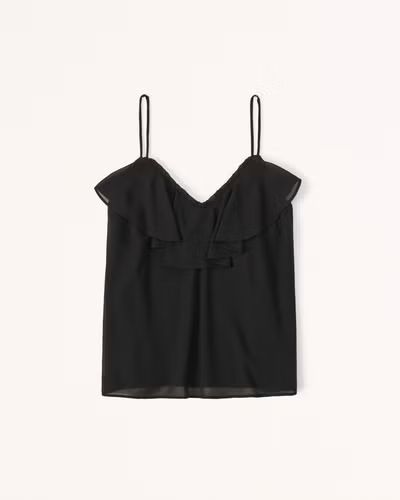 Sheer Ruffle Cami | Abercrombie & Fitch (US)