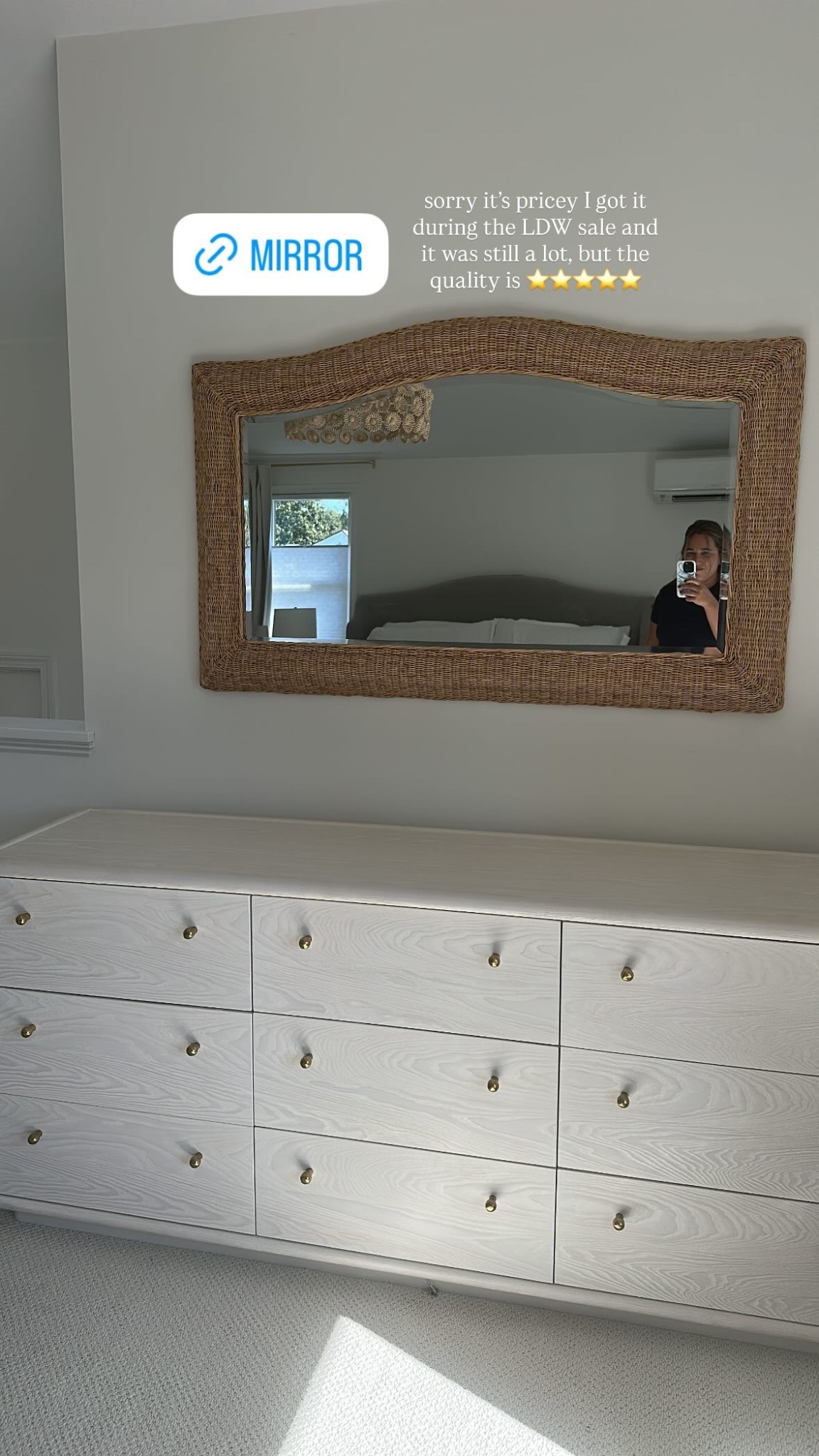 sorry the mirror pricey I got it during the LDW sale and it was still a lot, but the quality is ⭐️⭐️⭐️⭐️⭐️. Highly recommend. The dresser is perfection too.



#LTKSaleAlert #LTKHome #LTKStyleTip