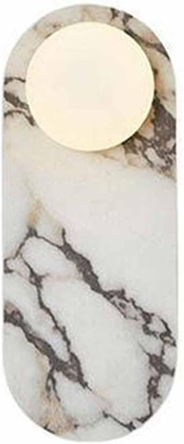 Natural Marble Wall Sconces Alabaster Wall Light With Glass Globe Oval Stone Hardwired Wall Light... | Amazon (CA)