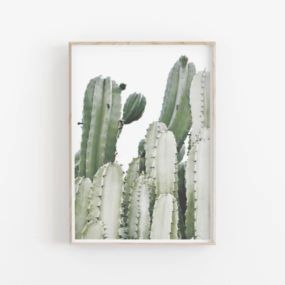 Cactus Print Instant Art INSTANT DOWNLOAD Modern Minimalist | Etsy | Etsy (US)
