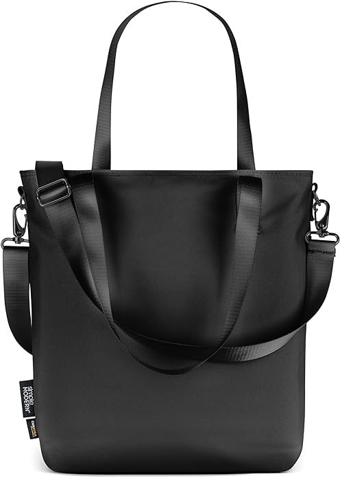 Simple Modern Tote Bag for Women | Water-Resistant Laptop Purse with Zipper for Travel, School, W... | Amazon (US)