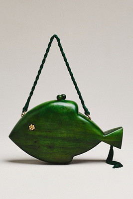 SIMONMILLER Carved Wooden Fish Clutch | Anthropologie (US)