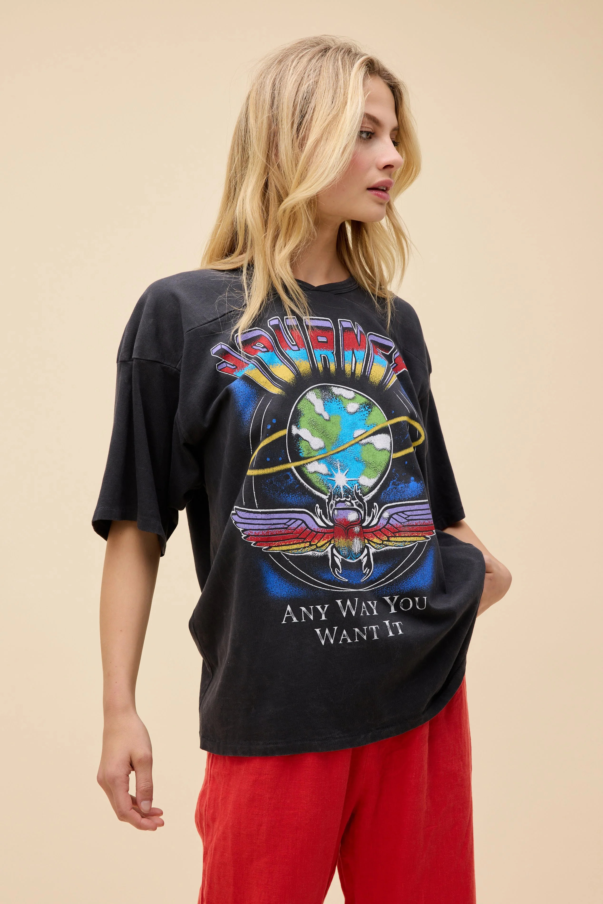 Journey Any Way You Want It Oversized Jersey Tee | Daydreamer