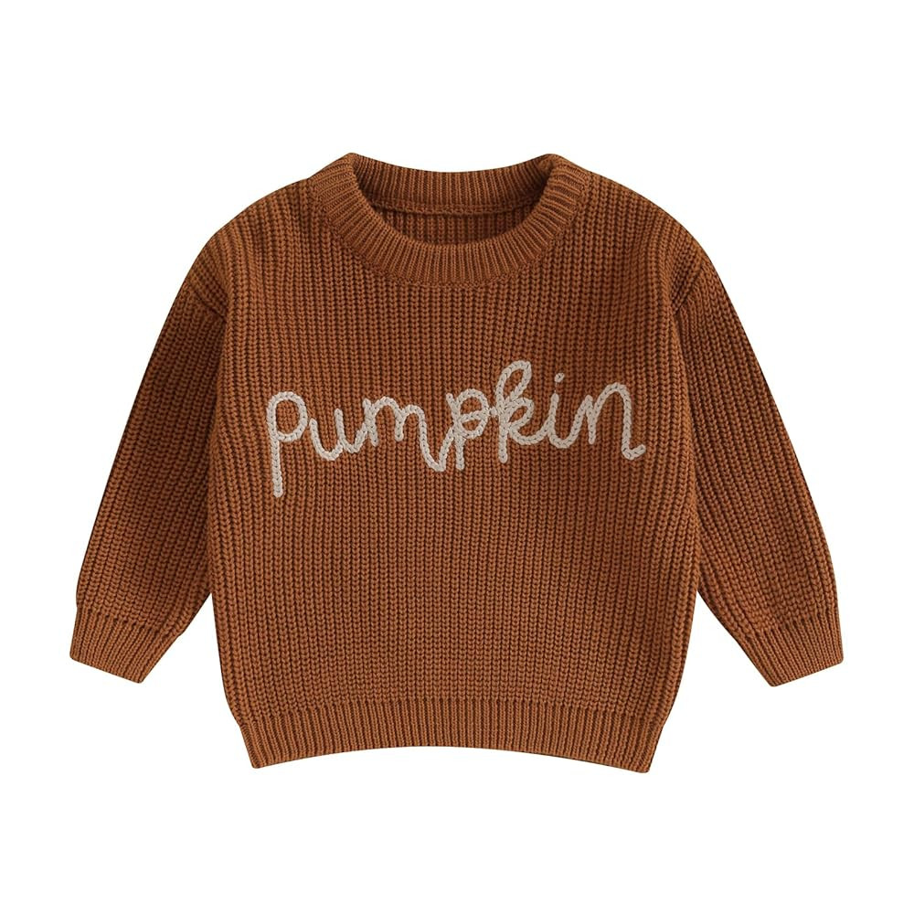 Infant Baby Boy Girl Oversized Knit Sweater Chunky Long Sleeve Pullover Sweater Shirts Warm Fall ... | Amazon (US)