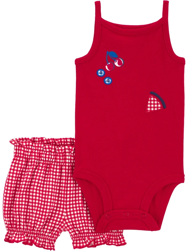 Carter's Child of Mine Baby Girl Outfit Set, 2-Piece, Sizes Preemie-12 Months | Walmart (US)