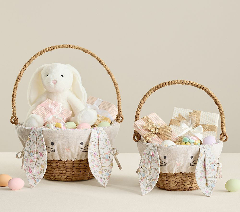 Floral Bunny Ear Easter Basket Liners | Pottery Barn Kids