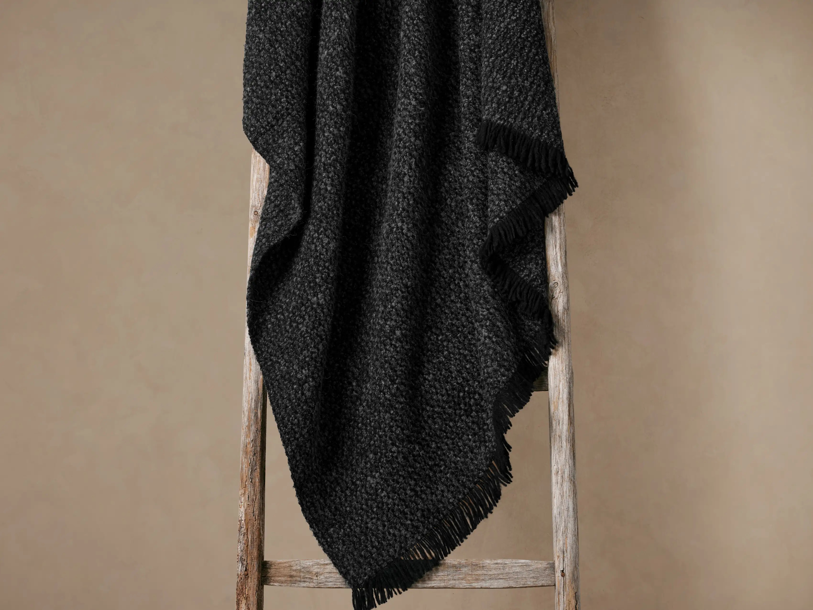Montane Alpaca Throw in Onyx | Arhaus