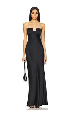 Bevza Square Bra Dress in Black from Revolve.com | Revolve Clothing (Global)