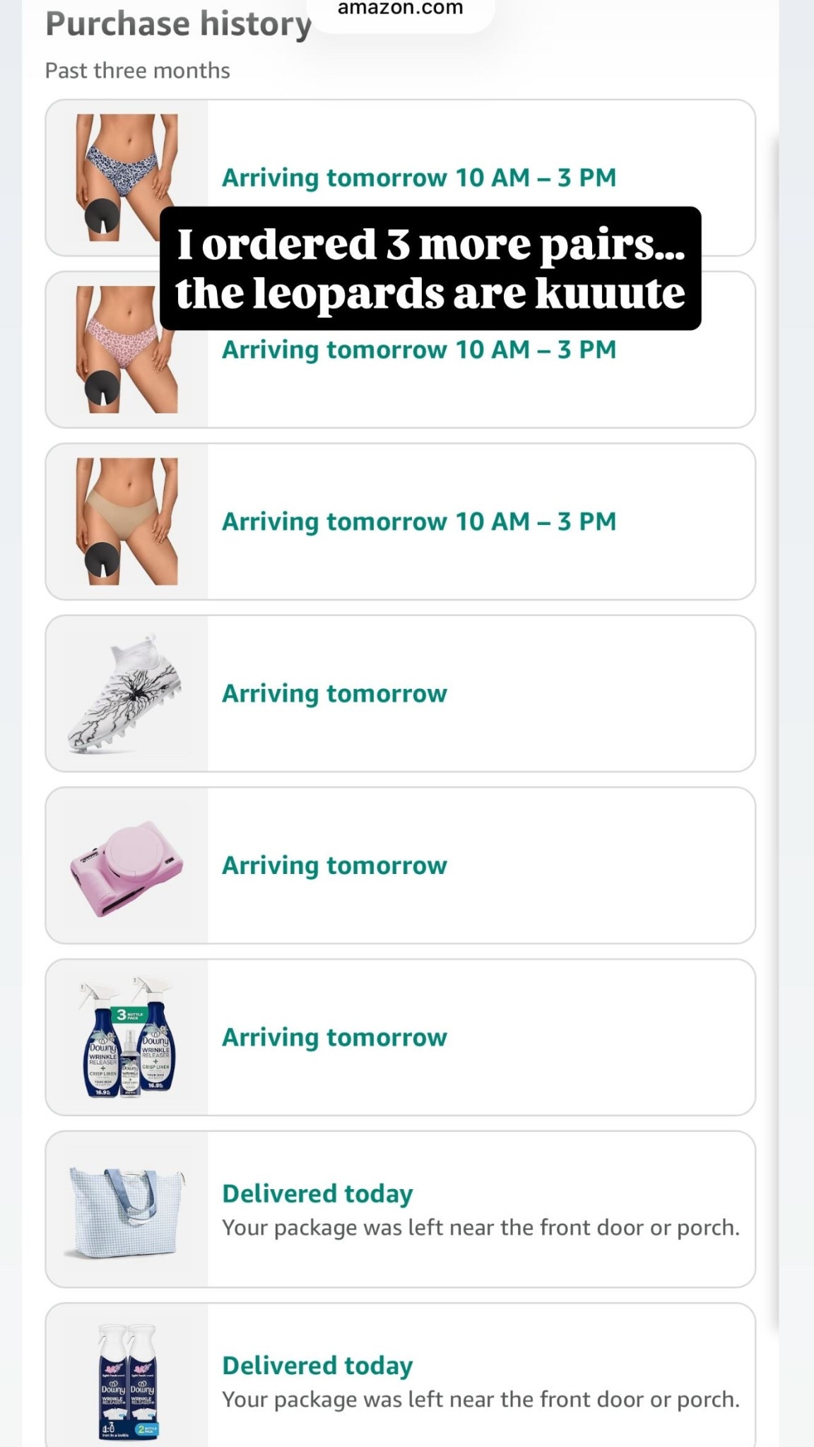 I ordered 3 more pairs…the leopards are kuuute