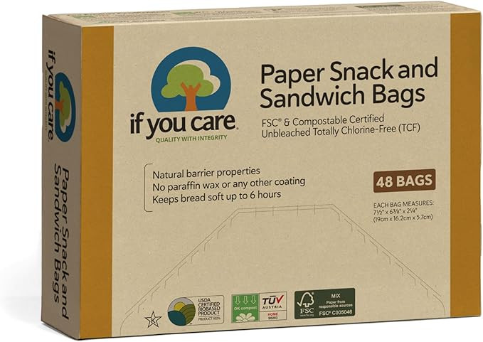 If You Care Sandwich Bags, Natural , 48 Count | Amazon (US)