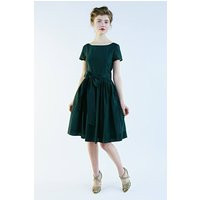 Wedding Guest Dress, Green Midi 1950S Modest Bridesmaid Pleated Vintage Style Vlv | Etsy (US)