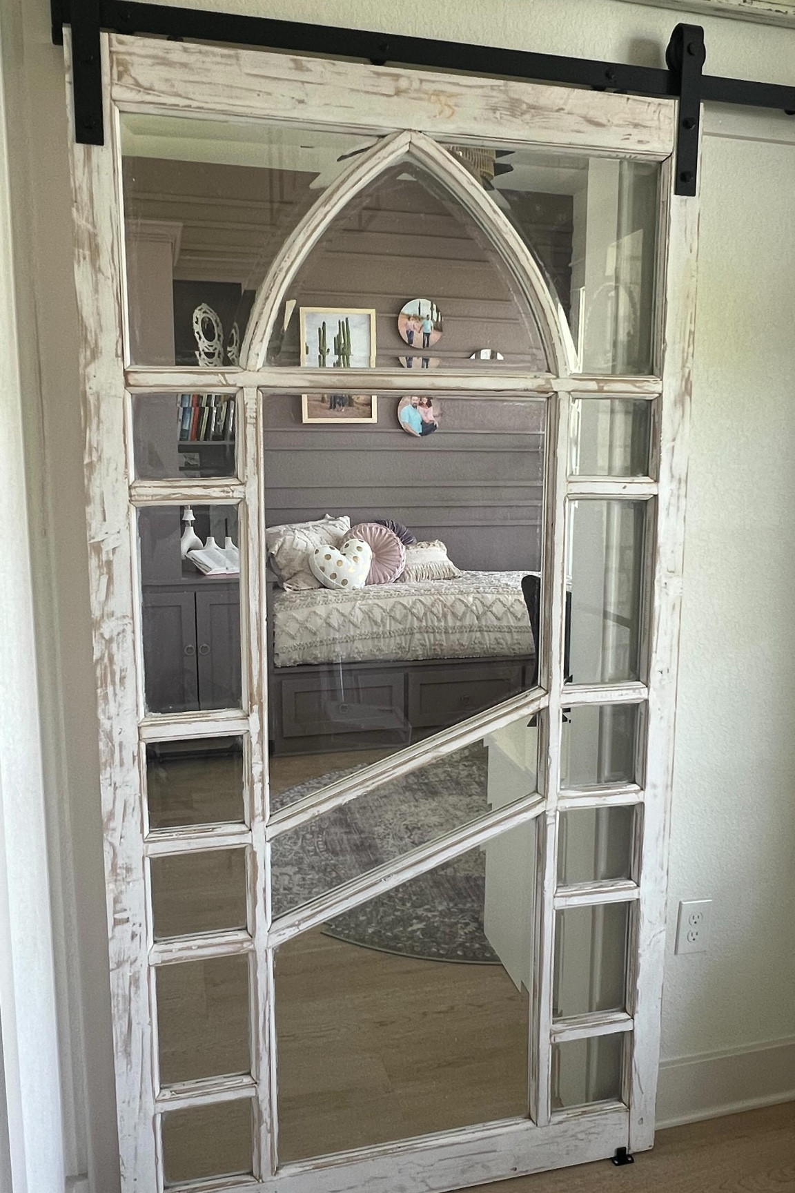 It only took me 7 months to get it together…but better late than never! Here she is! 

My home office space is so much more than just “office”. It’s MY space. Yes, it’s the place I work, but it’s the SPACE I’m most myself in. 

It’s colorful and bold. But not overwhelming. It’s full of my favorite photos, some art work made by my boy when he was just a tiny tot, and so many more meaningful things fill my bookshelves. 

It’s where I read my Bible. It’s where I keep all my favorite colorful pens for when I write my prayer journal. It’s where I’m inspired because I made it to fit me. 

It’s not really like any other part of my house. It has a touch of shabby chic farmhouse, with a touch of boho modern, meets professional. 😄 
See, it’s just like me! 

Plus, when we have company, the built-in is a twin size bed, so it serves as another sleeping place. 

What do you think about how it turned out? Do you have a space you’d like to transfer into your own?! 
.
.
.
#homeoffice #officegoals #customoffice #custombuild #accentwall #guestbedroom #moodyroom #purple #homedecor #homedesign #instadecor #homegoals #homesofinstagram #homevibes #officevibes #reels #interiordesign