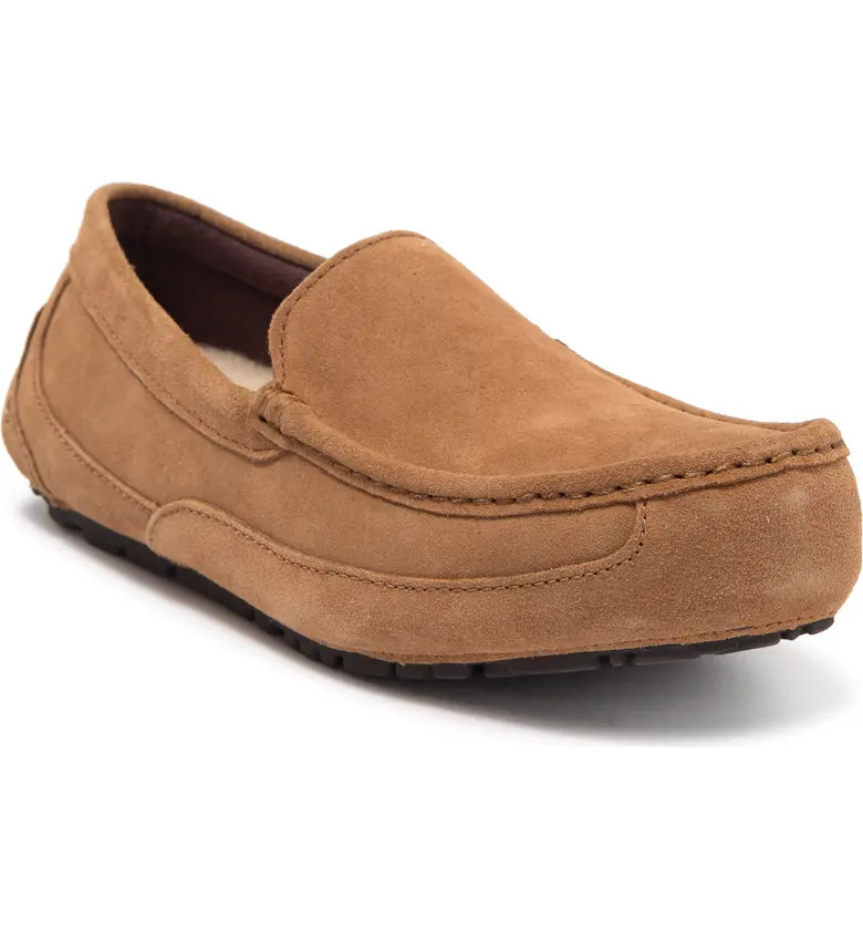UGG® Alder Faux Shearling Lined Suede Slipper | Nordstromrack | Nordstrom Rack