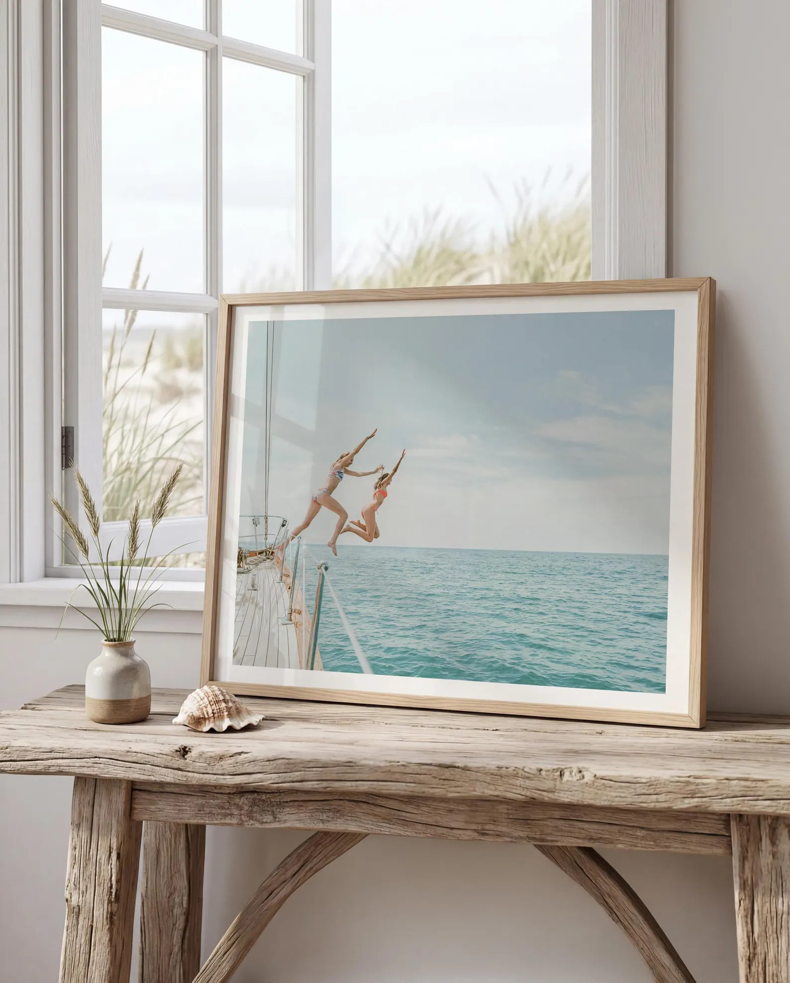 Coastal Print FRAMED or UNFRAMED, Pastel Beach Wall Art, Boho Coastal Photography, Summer Ocean P... | Etsy (Global)