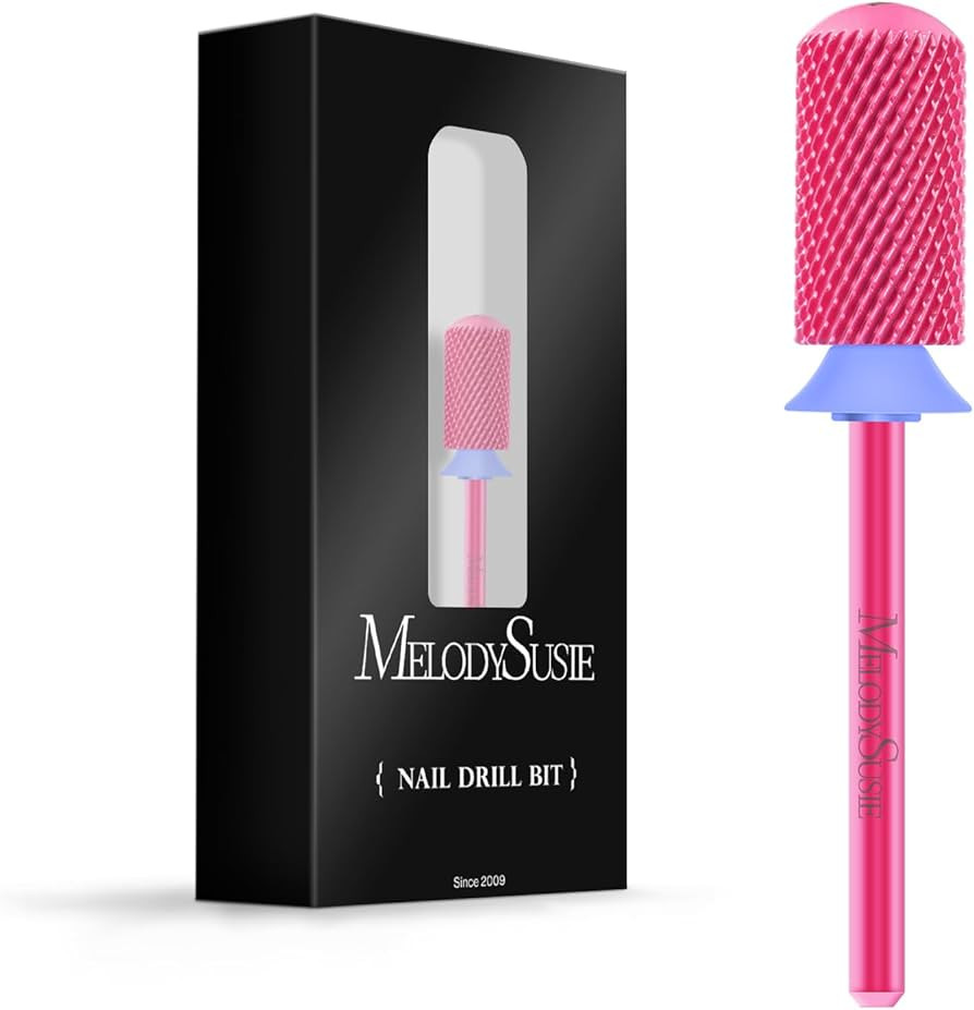 MelodySusie Safety Nail Drill Bits, 3/32'' Smooth Round Top Large Barrel Carbide Bits, Suitable f... | Amazon (US)