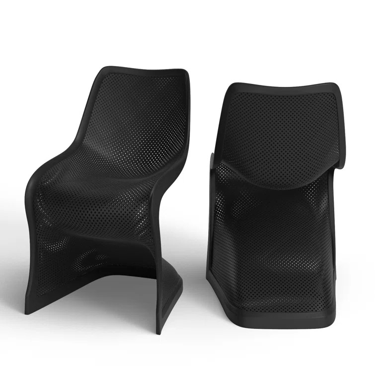 Jonas Outdoor Stacking Dining Side Chair | Wayfair North America