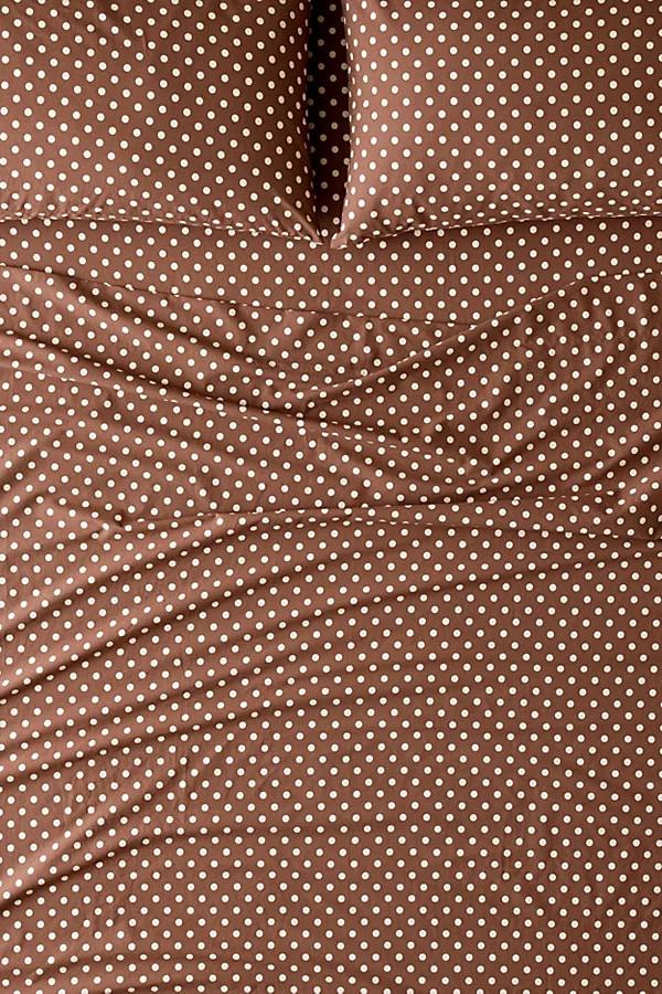 Jane Polka Dot Patterned Sheet Set in Partridge/Eggnog at Urban Outfitters | Urban Outfitters (US and RoW)