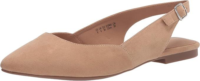 Amazon Essentials Women's Pointed-Toe Sling Back Flat | Amazon (US)