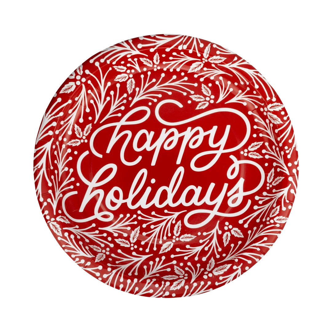 Happy Holidays 10" Plate | My Mind's Eye