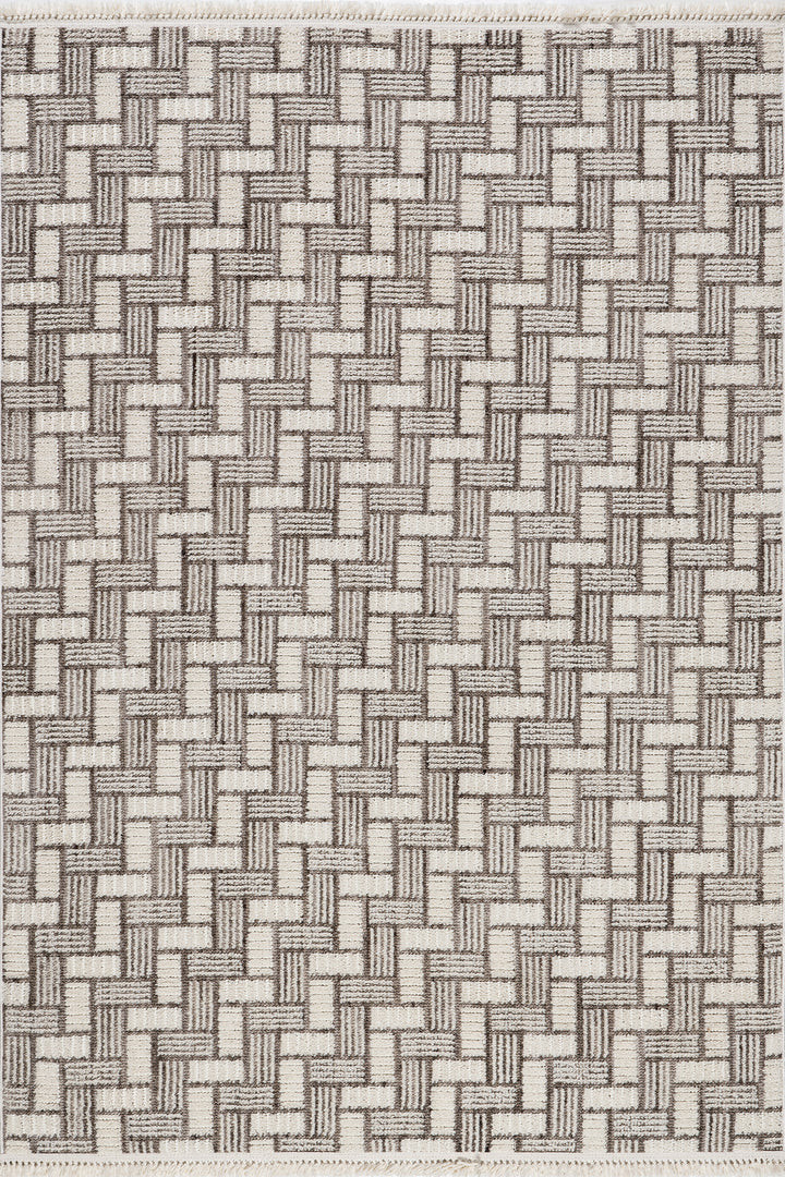 Charli Geometric Rug | Ivory | Rugs USA