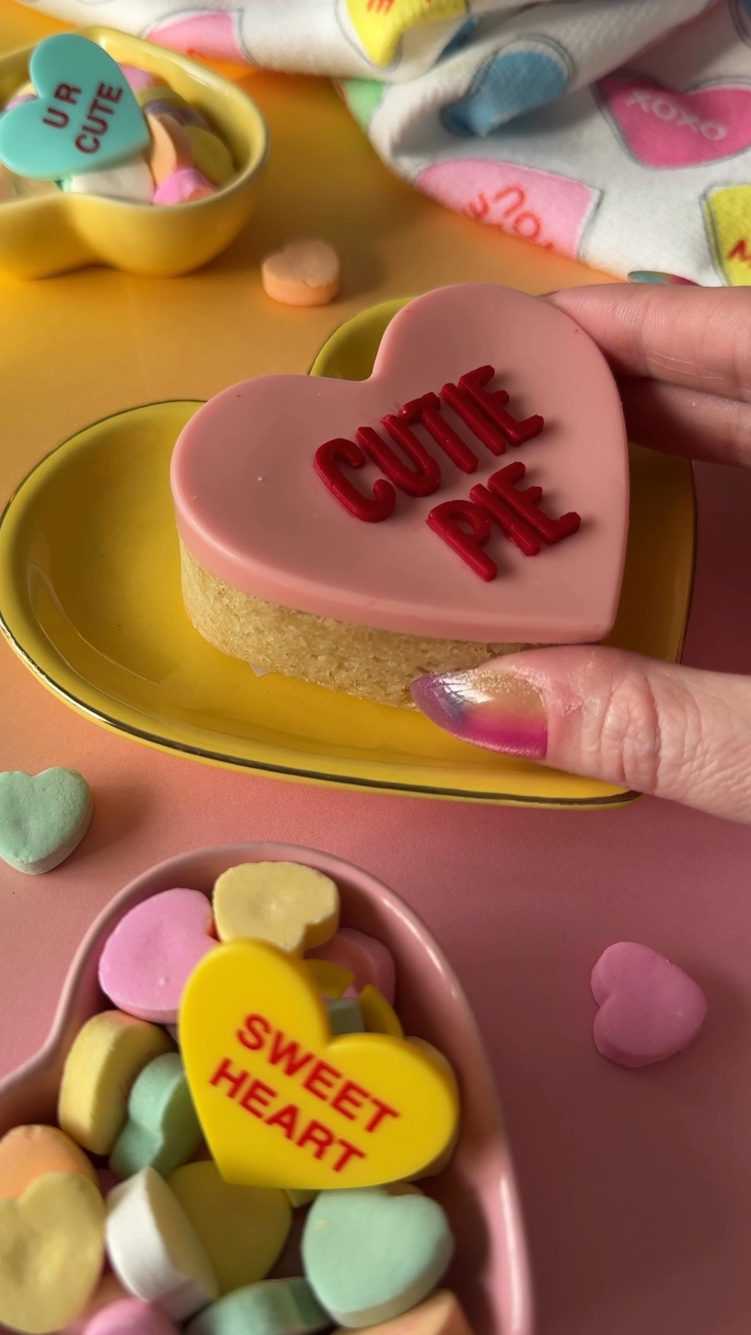 These conversation heart inspired cookies are so easy to make for Valentine’s Day using this heart mold! 

#LTKfoodie #LTKSeasonal
