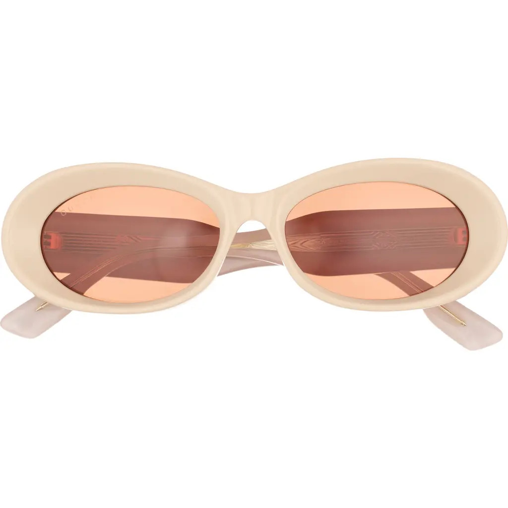 Gucci 54mm Oval Sunglasses in Beige Beige Brown at Nordstrom Rack | Nordstrom Rack