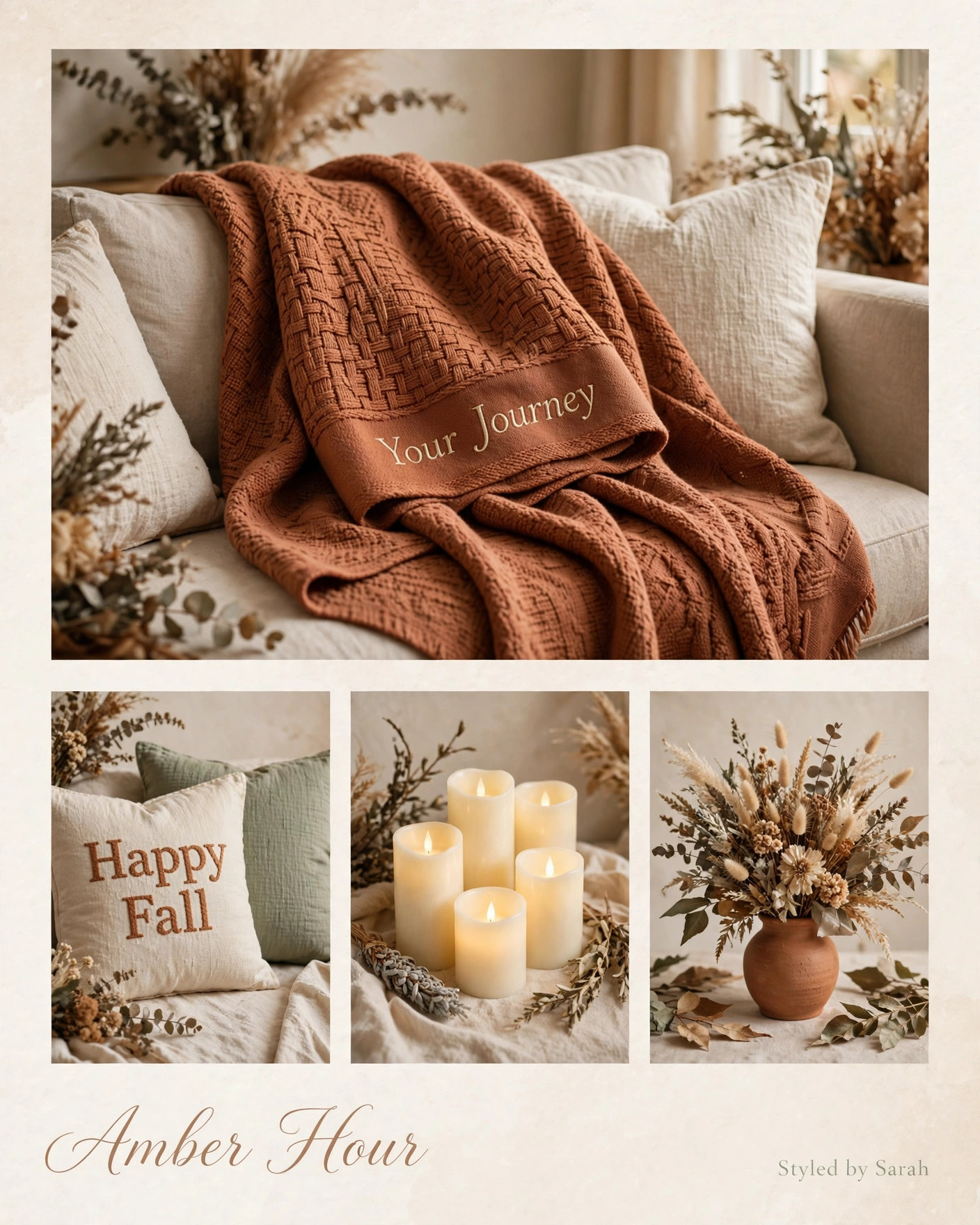 Amber Hour

Shop my cozy fall home picks below!     

Affiliate links — I earn from qualifying purchases 

 #StyledBySarah #FallDecor #HomeDecor #LTKHome #CozyHome
