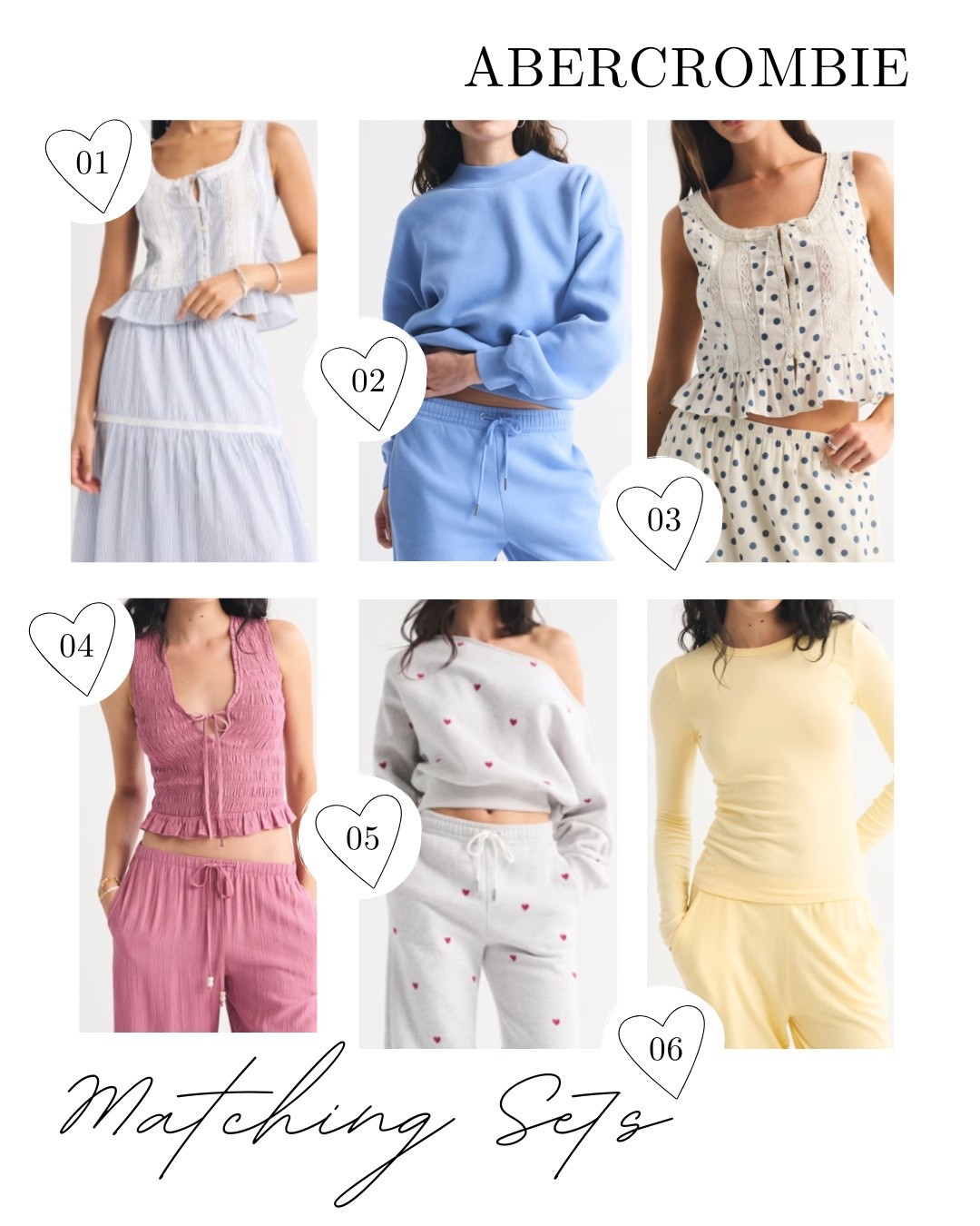 Chic new matching sets at Abercrombie!  🌸🌼Sweet lace trimmed and floral pieces as well as soft and comfy sets 💕🫶🏻

#LTKMidsize