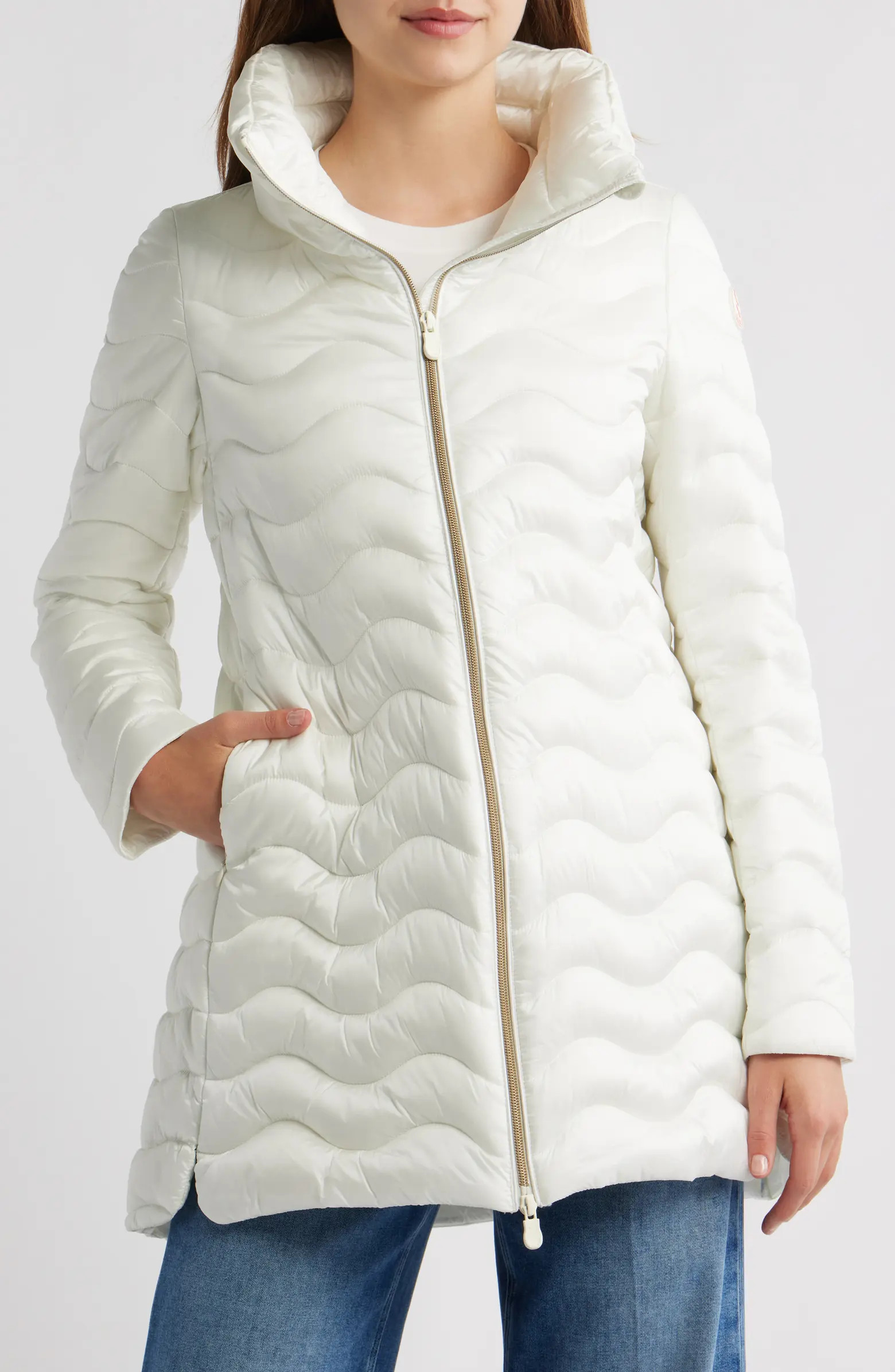 Livette Wavy Quilted Water Repellent Puffer Jacket | Nordstrom
