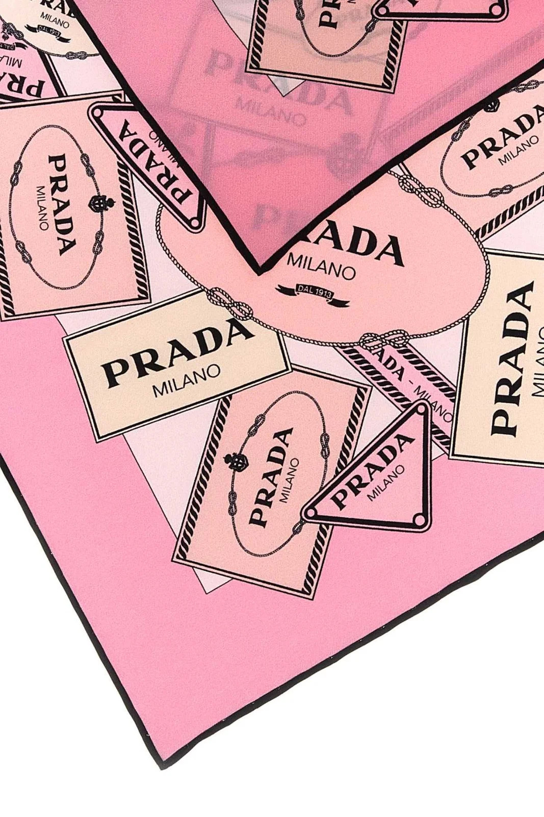 Prada Pattern-Printed Twill Scarf | Cettire Global