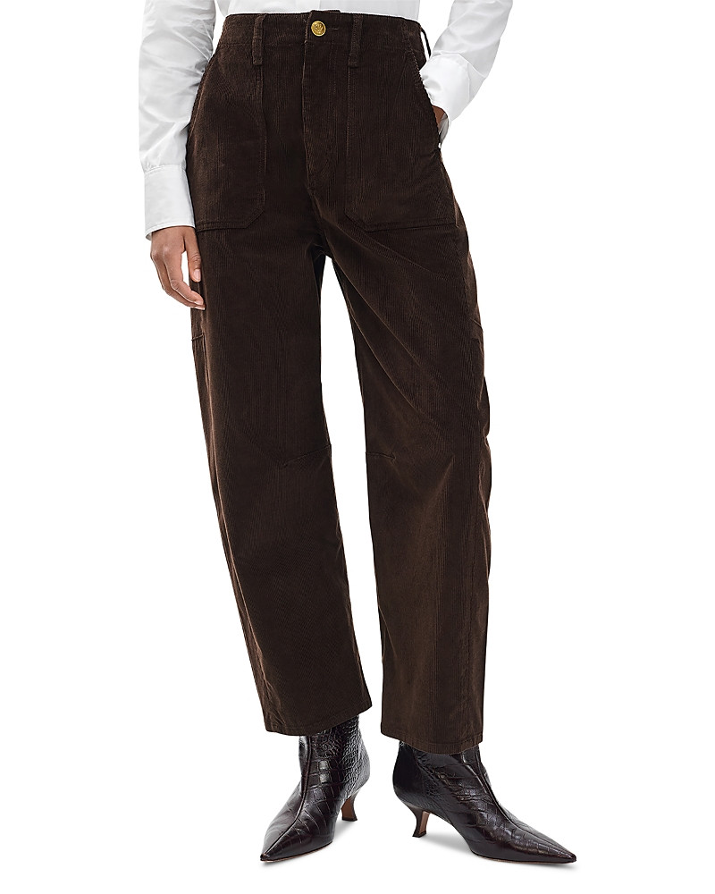 rag & bone Charlie High Rise Ankle Barrel Jeans in Dark Brown | Bloomingdale's (US)