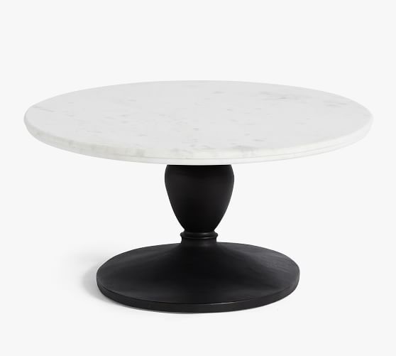 Chapman 52" Marble Oval Coffee Table | Pottery Barn (US)