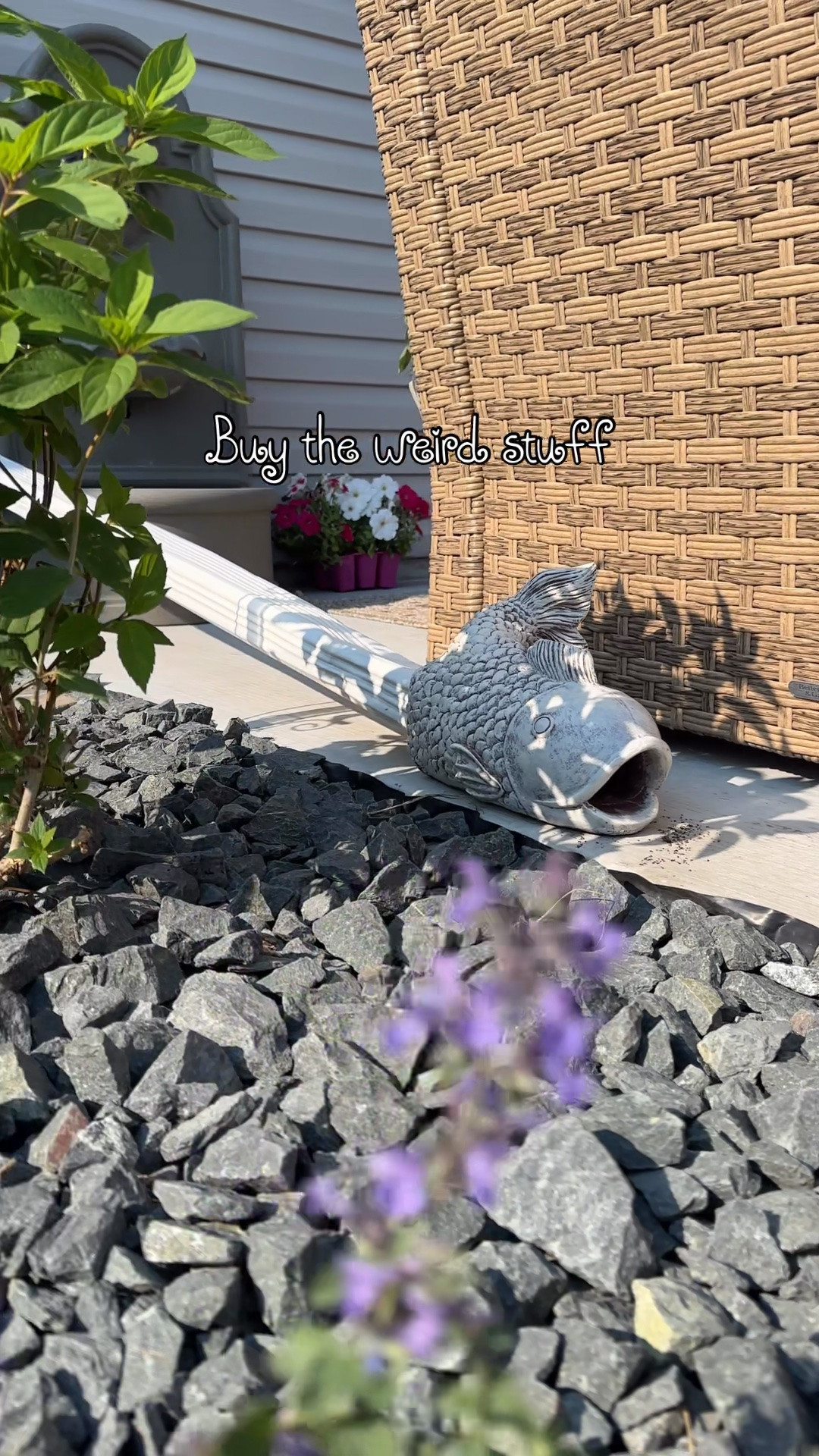 Outdoor decor- fish gutter downspout statue 

Whimsical home decor, weird home decor

#LTKHome #LTKSeasonal